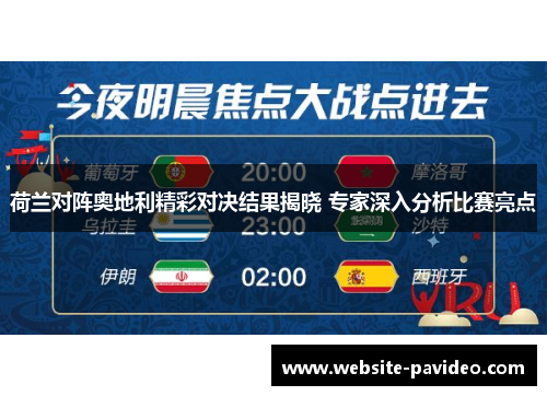 荷兰对阵奥地利精彩对决结果揭晓 专家深入分析比赛亮点