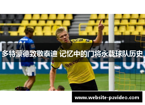 多特蒙德致敬泰迪 记忆中的门将永载球队历史 多特蒙德致敬泰迪 记忆中的门将永载球队历史