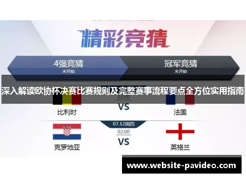 深入解读欧协杯决赛比赛规则及完整赛事流程要点全方位实用指南